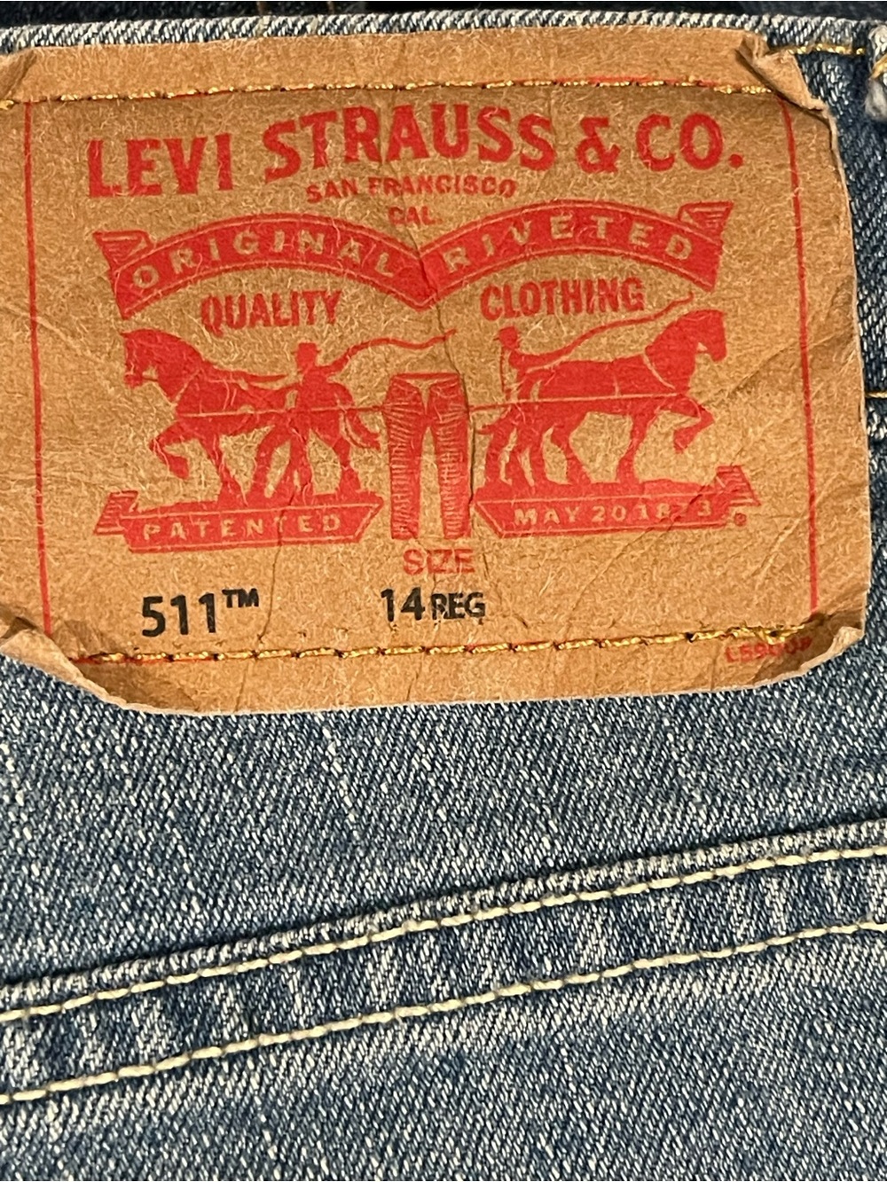 Levi's 511™ Boys Slim Fit Jeans in Light Blue Size 14